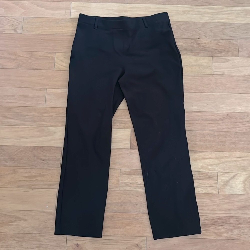 Quince | Black Ultra Stretch Ponte Pants | Size Medium X-Petite